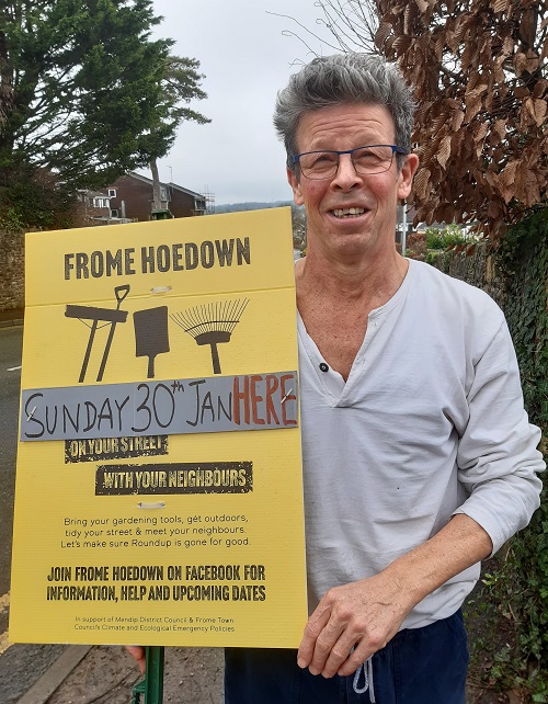 Shane Collins with Hoedown poster